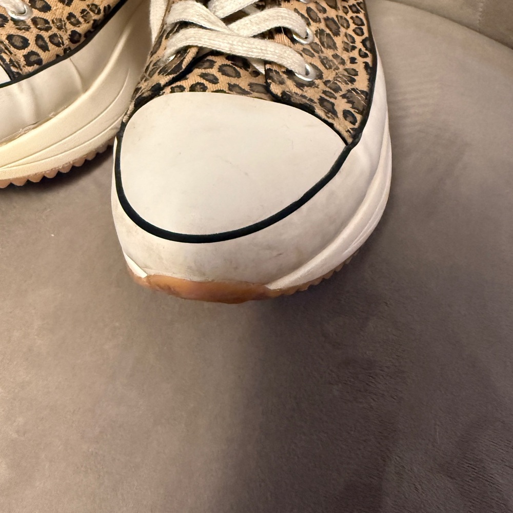 Madden Girl Leopard-Print Canvas Sneakers in Cream and Brown - Picture 5 of 6